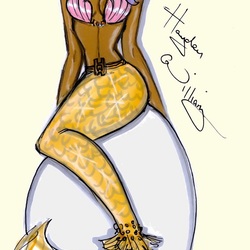 Пазл: Русалка в жёлтом