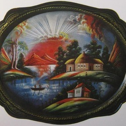 Пазл: Жостовский поднос