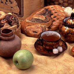 Пазл: Сдоба к чаю