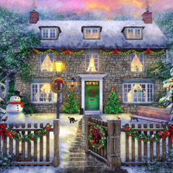 Пазл: Рождественский дом