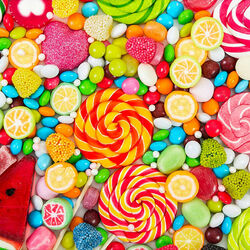 Пазл: Яркие конфеты