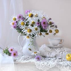 Пазл: Букет ромашек