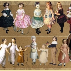 Пазл: Детская мода в живописи 19 век