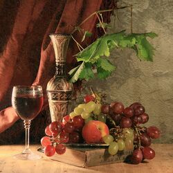 Пазл: Вино и виноград