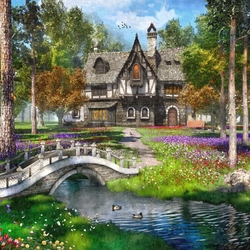 Пазл: Лесной коттедж