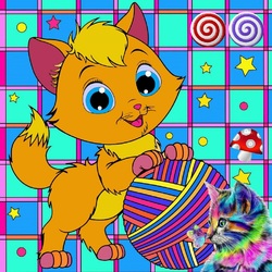 Пазл: Веселый котик