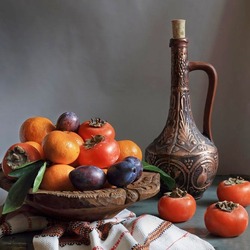 Пазл: Ваза с фруктами