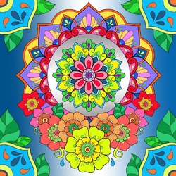 Пазл: Цветочная фантазия