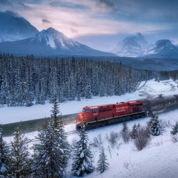Пазл: Зимний поезд