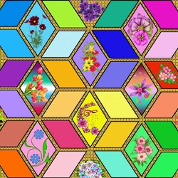 Пазл: Цветочная фантазия