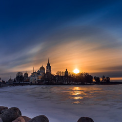 Пазл: Закат на озере