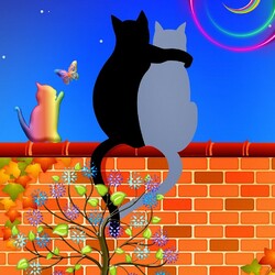 Пазл: Кошачья семейка