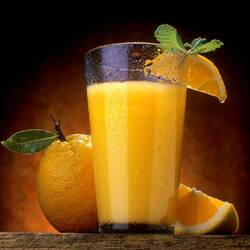 Пазл: Стакан апельсинового сока