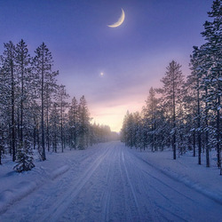 Пазл: Зимний месяц