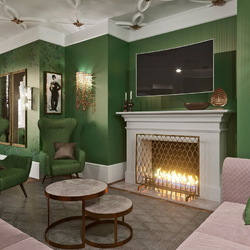 Пазл: Зеленый интерьер