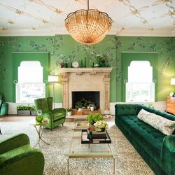 Пазл: Зеленый интерьер