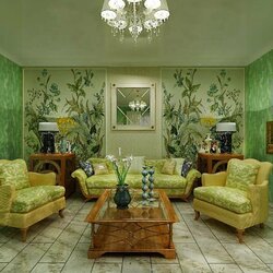 Пазл: Зеленый интерьер