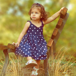 Пазл: Сарафанчик в горошек