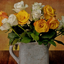 Пазл: Розовый букет