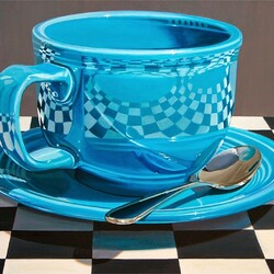 Пазл: Голубая чашка