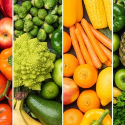 Пазл: Максимум овощей и фруктов