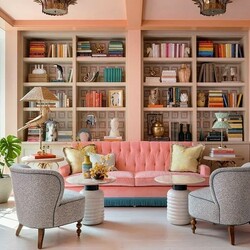 Пазл: Розовая гостиная