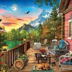 Пазл: Отдых на террасе