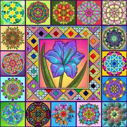 Пазл: Цветочная фантазия