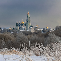 Пазл: Зимнее утро в селе