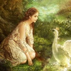 Пазл: Принцесса-лебедь