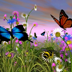 Пазл: Бабочки