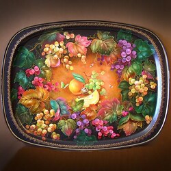 Пазл: Жостовский поднос