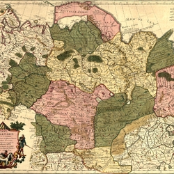 Пазл: Карта Тартарии (Сибири) 1706 года