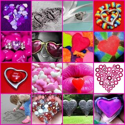 Пазл: Сердечки