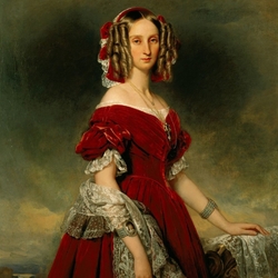 Пазл: Портрет Луизы Орлеанской, королевы Бельгии
