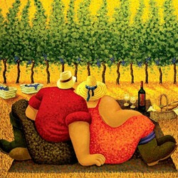 Пазл: Пикник на винограднике