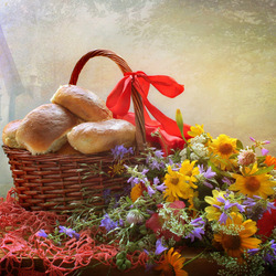 Пазл: Корзинка пирожков