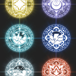 Пазл: Волшебные круги элементов