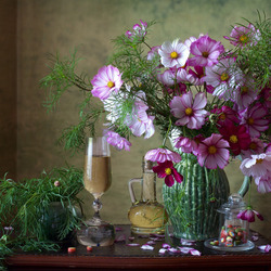 Пазл: Натюрморт с космеей