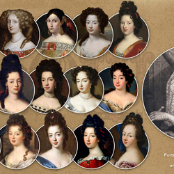 Пазл: Женские причёски 17 век