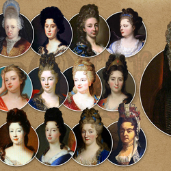 Пазл: Женские причёски 17 век