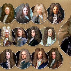 Пазл: Мужские причёски 18 век