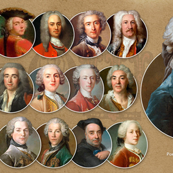 Пазл: Мужские причёски 18 век