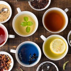 Пазл: Разноцветный чай