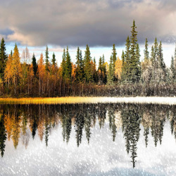 Пазл: Осень у берегов