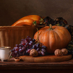 Пазл: Тыква и виноград