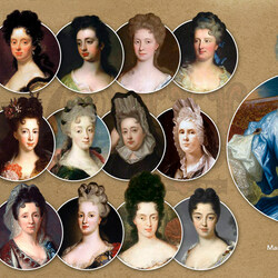 Пазл: Женские причёски 18 век