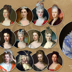 Пазл: Женские причёски 18 век