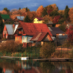 Пазл: Осенняя деревня