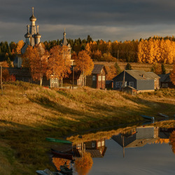 Пазл: Осень в Архангельской деревне